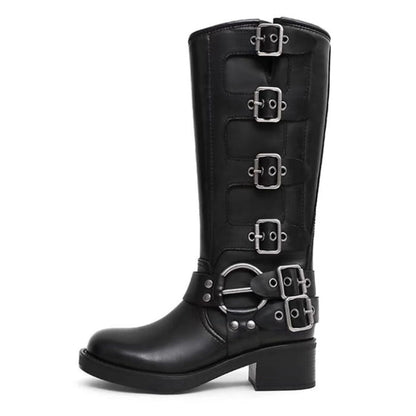 Vintage Buckle Boots - EU34 (US4.0) / Black