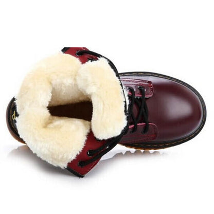 Vintage Fuzzy Ankle Boots - Sneakers