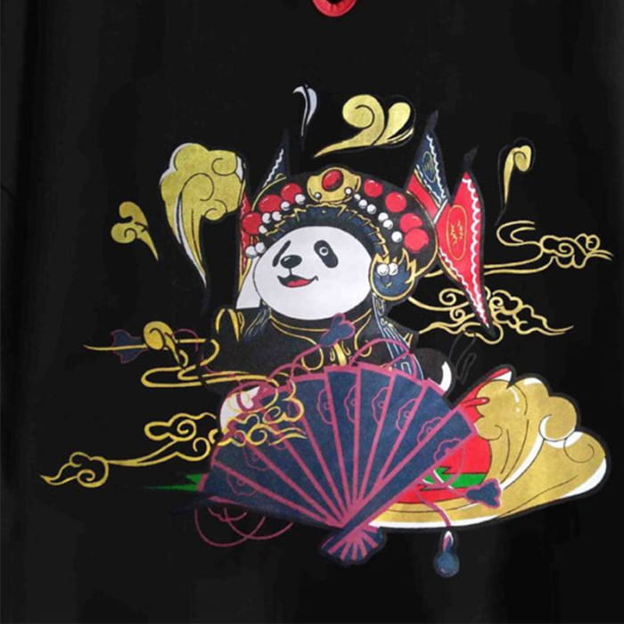 Vintage Panda Cheongsam Dress Family Matching T-Shirt