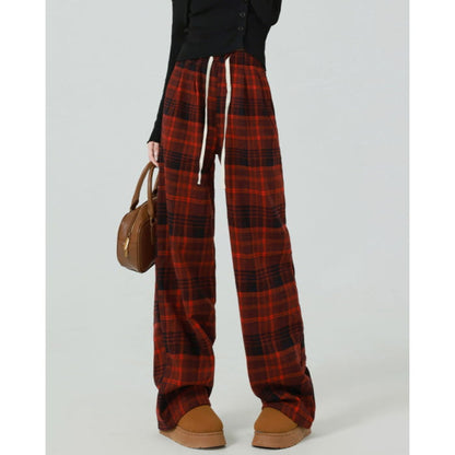 Vintage Red Plaid Pants