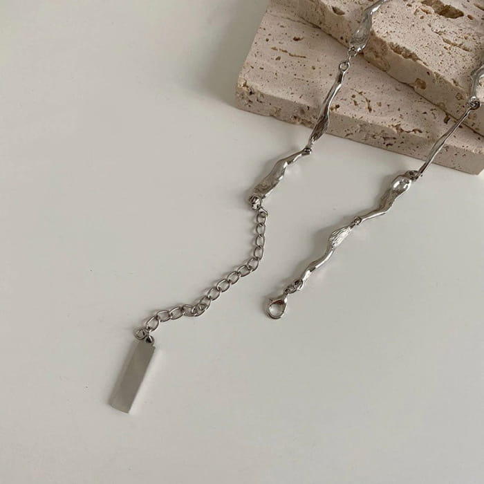 Vintage Sliver Necklace - Standart / Silver