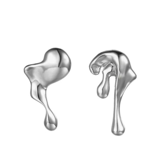 Water Drop Earring - Standart / Silver - earrings