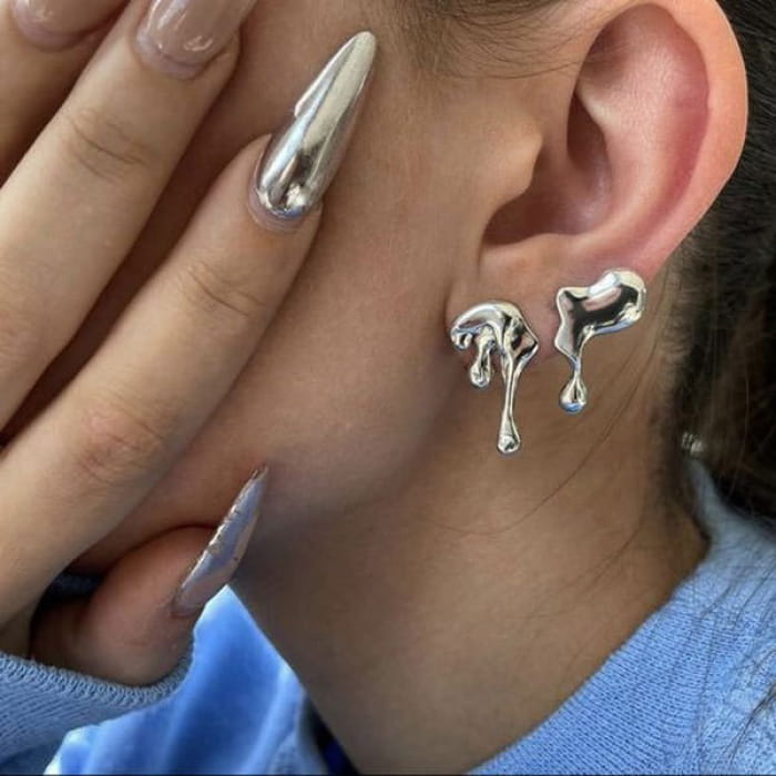 Water Drop Earring - Standart / Silver - earrings
