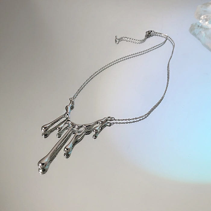 Water Drop Necklace - Standart / Silver