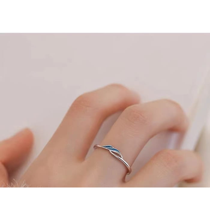 Wave Sterling Silver Open Ring