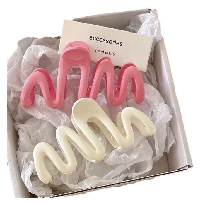 Wavy Plastic Hair Clamp