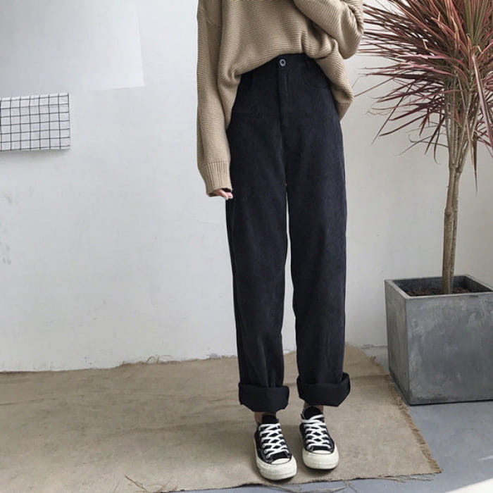 Wide Leg Corduroy Pants