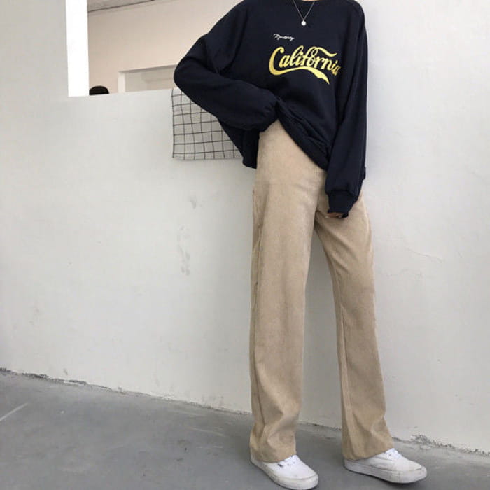 Wide Leg Corduroy Pants