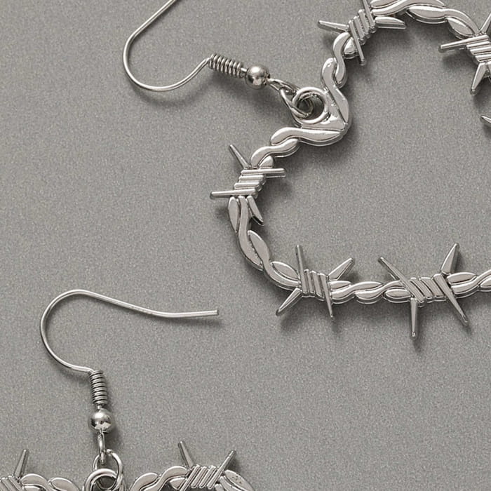 Wire Heart Earrings - earrings