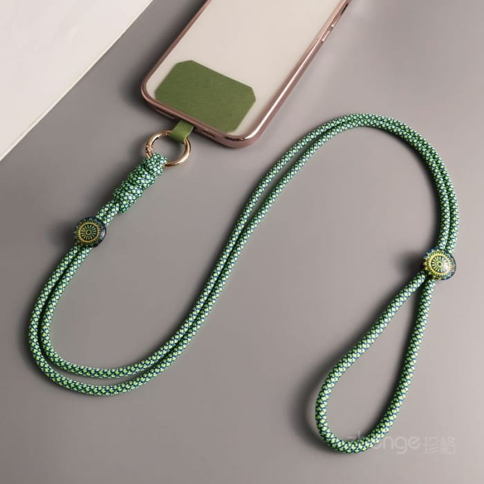 Woven Cord Phone Lanyard with Pad - Accessories