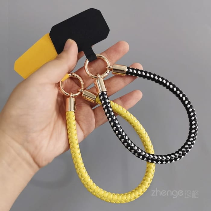 Woven Cord Phone Strap with Lanyard Pad - Accessories