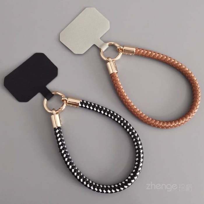 Woven Cord Phone Strap with Lanyard Pad - Accessories