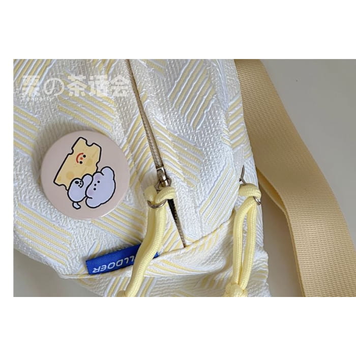 Woven Waist Bag / Charm / Pin / Set