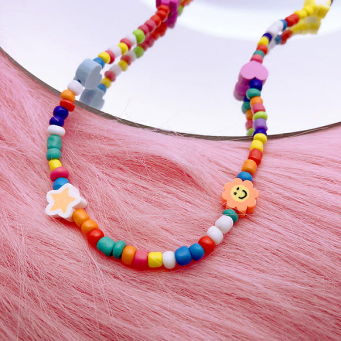 Y2K Candy Beaded Necklace - Standart / Multi