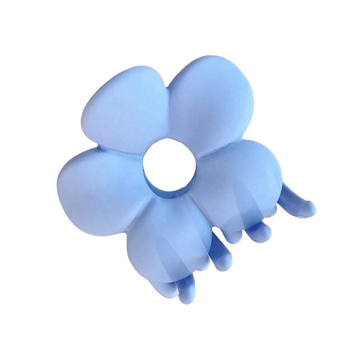 Y2K Flower Hair Claw - Baby Blue - Other