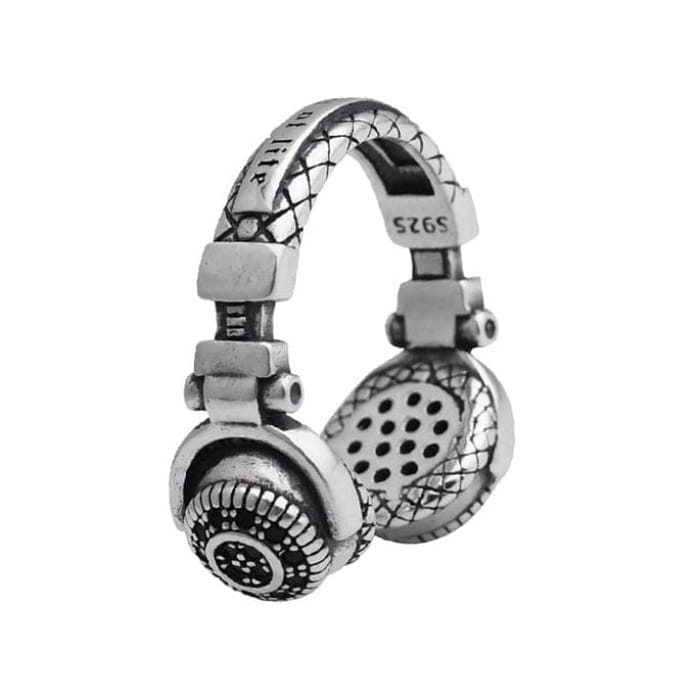 Y2K Headphones Ring - Adjustable / Silver - ring