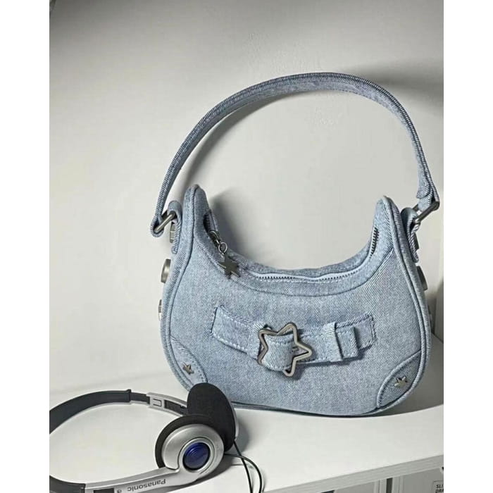 Y2K Star Shoulder Bag - Standart / Blue - Bags