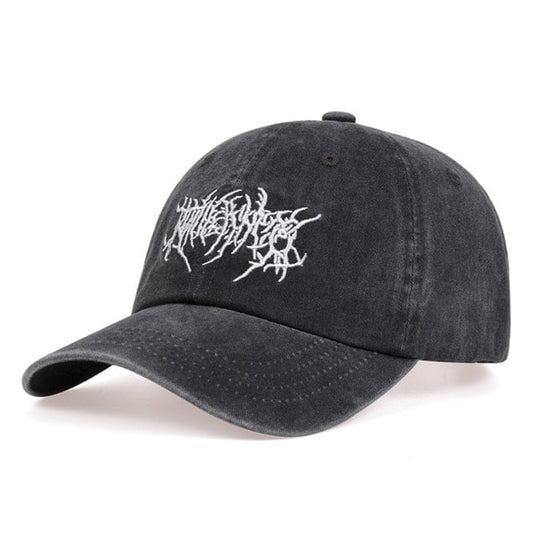 Y2K Washed Baseball Cap - Standart / Dark Grey - Hats